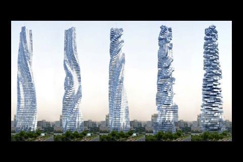 Dynamic Tower rotating building